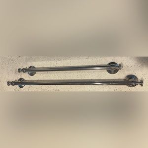 Pottery Barn 24” Mercer Towel Bar in Polished Nickel.